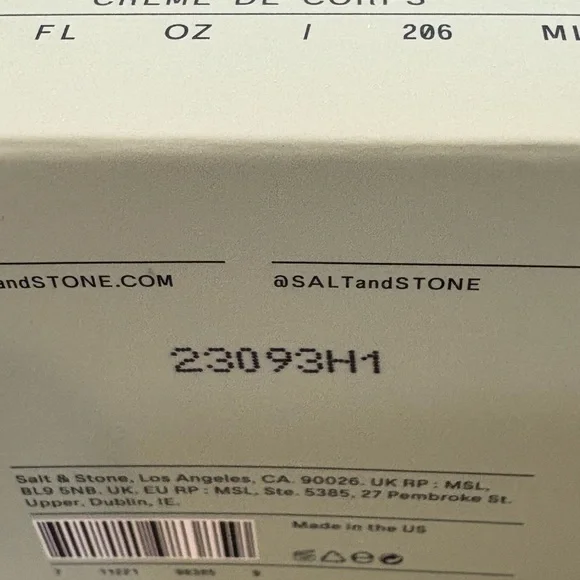 Salt & Stone Body Lotion bergamote & hinoki 7 oz 206 ML New in Box - Picture 3 of 3